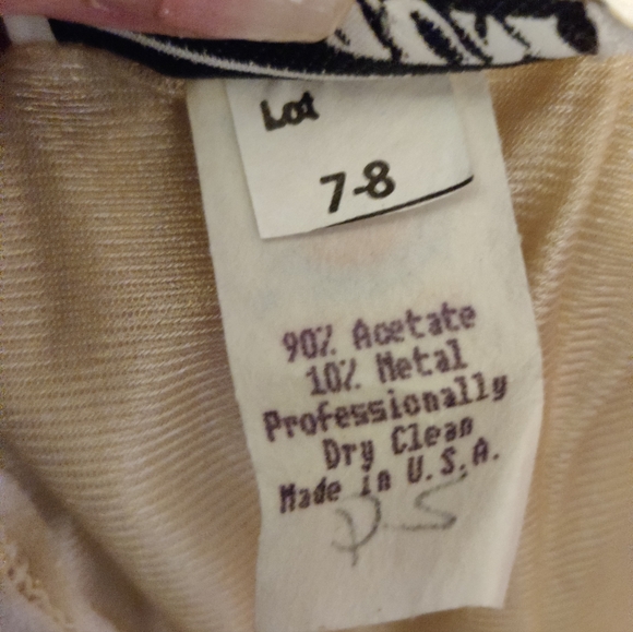 Stunning gold on gold Zum Zum vintage 80s ruched Body Con mini Dress poufy  SM - Picture 13 of 13